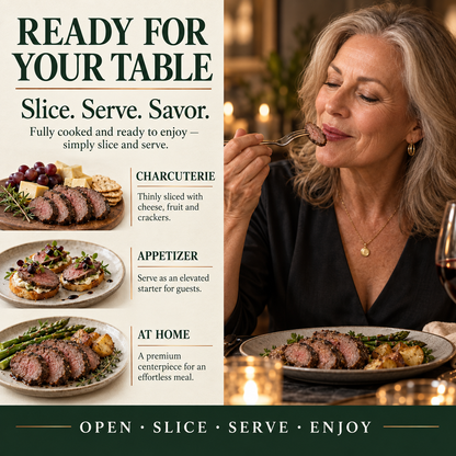 VELINOQ Premium Red Deer Venison Tenderloin – High Protein, Naturally Lean & Ready to Eat-Hugh